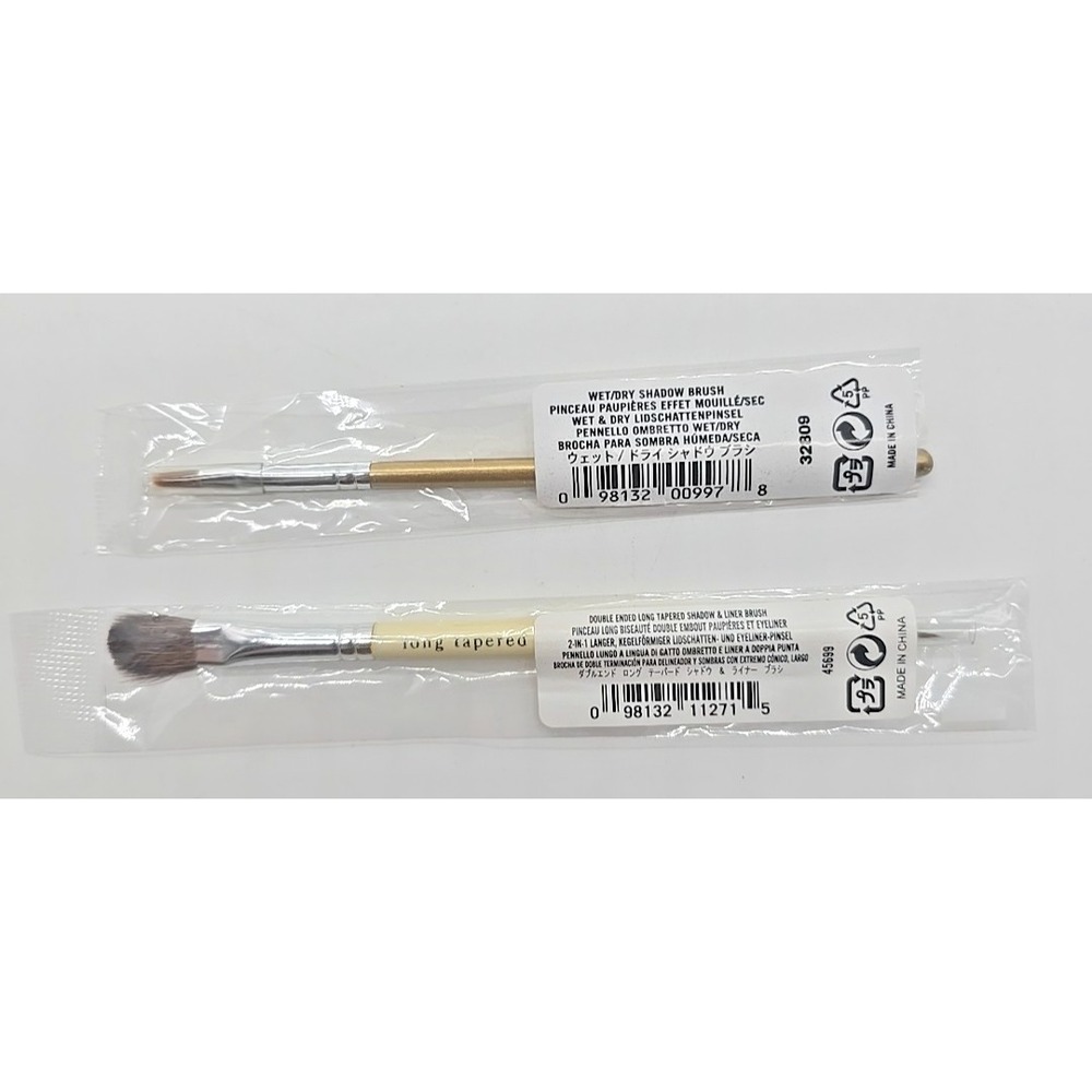 (2) Bare ESCENTUALS bare Minerals * Double-Ended‎ /Shadow Brush 32809/45699